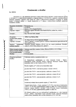 Zn. 1282014 ProAuctio sro., ako dražobnik opr&aacute;vnen&yacute; k v&yacute;konu