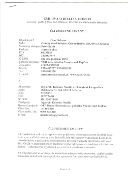 Zmluva Ing. arch. Ľubom&iacute;r Naň&aacute;k, architektonick&aacute; agent&uacute;ra