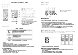 čAsov&Yacute; DIAĽKOV&Yacute; ovL&Aacute;DAč