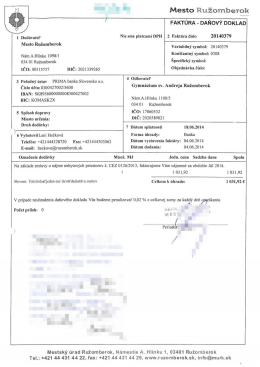 Mesto Ružomberok f` FAKT&Uacute;RA