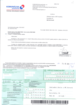 KOMUNÁLNA poisťovňa, as. 398544780