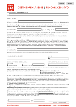 PLNOMOCENSTVO