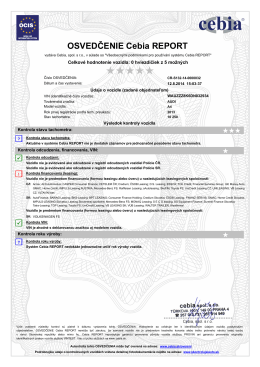 Zobraziť Cebia certifikát