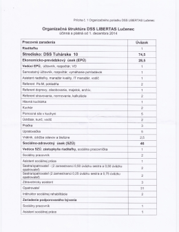 Organizačná štruktúra