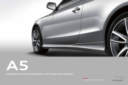 Príslušenstvo Audi A5 Sportback | A5 Coupé | A5 Cabriolet