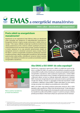 EMASa energetické manažérstvo - Čo je EMAS