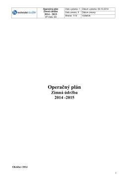 Operačný plán