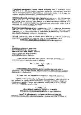 Verejná vyhláška - Spišský Štiavnik