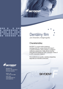 Produktový leták SKYDENT F