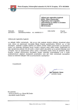 00320056 Vážený pán regionálny hygienik