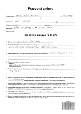 Pracovná zmluva