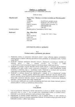Zmluva o spolupráci - Mestská polícia Nitra