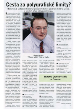 Noviny pro grafick&yacute; průmysl 8.5.2011