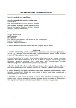 Zmluva o Centrálnom obstarávaní