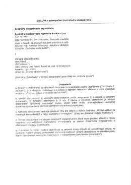 Zmluvy - Obec R&aacute;ko&scaron;.pdf - Centr&aacute;lna Obstar&aacute;vacia Agent&uacute;ra