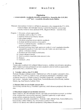 Uznesenie OZ - obecmalcice.sk