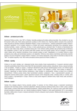 Oriflame - Združenie priameho predaja