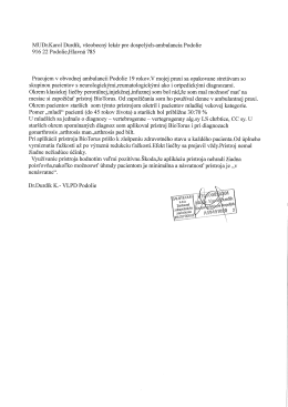 MUDr.Karol Durdík, Všeobecný lekár pre dospelých