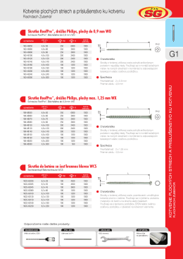 Kotvenie plochých Striech a príslušenstvo ku kotveniu