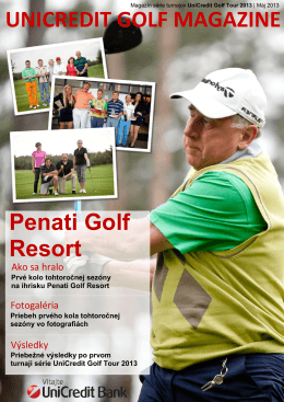 Magazín - UniCredit Golf Tour 2013