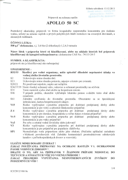 Etiketa Apollo 50 SC