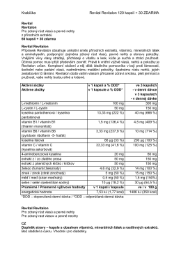 Krabička Revital Revitalon 120 kapslí + 30 ZDARMA