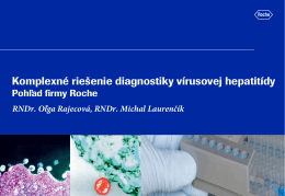 Komplexné riešenie diagnostiky vírusovej hepatitídy