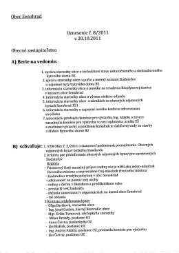 Uznesenie - Senohrad