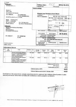 Dod&aacute;vateľ : NITRANS MGI SLO