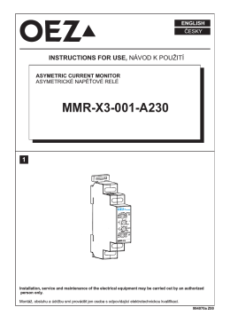 Monitorovacie relé - MMR-X3-001-A230