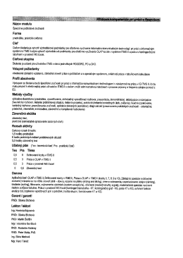 Špeciálne počítačové zručnosti Forma
