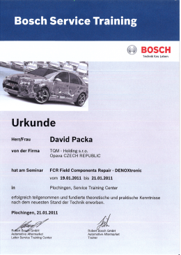 Bosch Service Training - TQM
