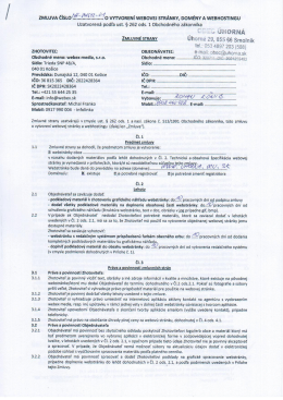 Zmluva o vytvorení web stránky