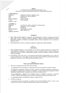 zmluva o podmienkach bezúročného