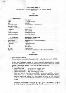 Zmluva o dielo-Area Medica Slovaca