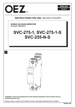 SVC-275-1, SVC-275-1-S SVC-255-NS