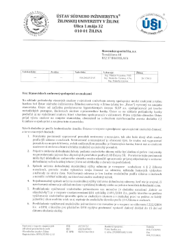 Stanovisko - &Uacute;stav s&uacute;dneho inžinierstva, Žilina