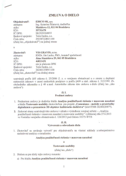 ZMLUVA O DIELO