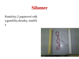 Projekt silomer – zostrojenie silomeru 2