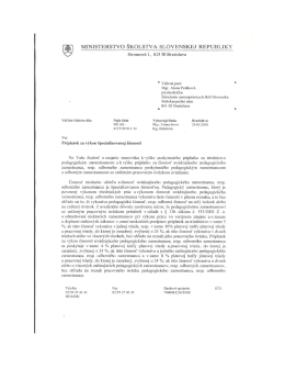 ministerstvo &scaron;kolstva slovenskej republiky