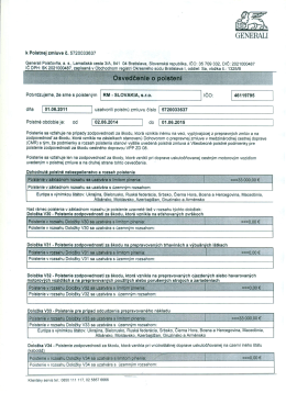 GENERAL - RM-SLOVAKIA sro