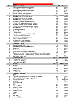 Cenník Ćíslo 1.cena Diżka ośetrenia 1 21 60 min 2 21