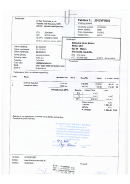 Ďakujeme za objedn&aacute;vku a te&scaron;&iacute;me sa na ďal&scaron;iu spolupr&aacute;cu
