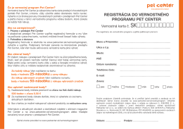 Čo je vernostn&yacute; program Pet Center?