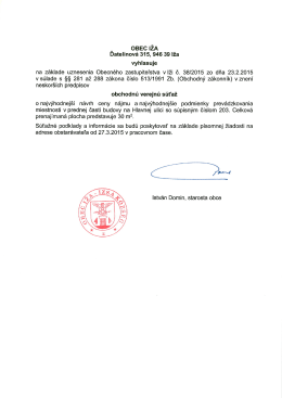 _ OBEc lżA Datelinová 315, 946 39 Iža