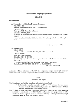 Minoris,s.r.o.... - Nemocnica s poliklinikou Dunajsk&aacute; Streda
