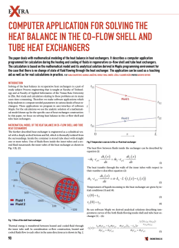 COMPUTER APPLICATION FOR SOLVING THE HEAT