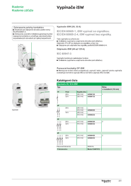 Vyp&iacute;nače iSW