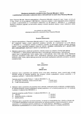 N Á VRH Všeobecne záväzného nariadenia obce Plavecký Mikuláš
