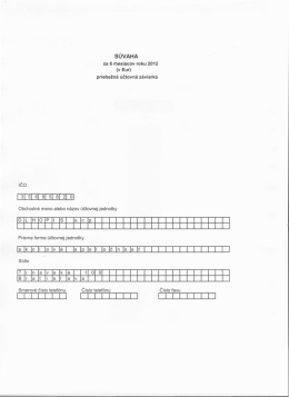 s&Uacute;vAHA - Dlhopis ocp, as